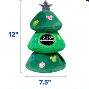 DisneyHoliday Mickey Friends ChristmasTree Hide & SeekPuzzle Plush SqueakyDogToy